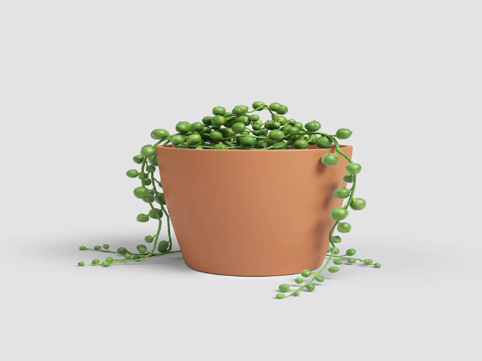 Květináč NÚBIA, 22cm, keramika, oranžová (DOPRODEJ)|LIGHT TERRACOTTA (DOPRODEJ)|Artevasi