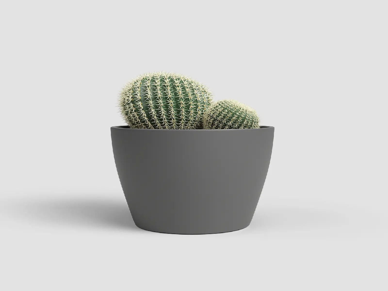 Květináč NÚBIA, 9cm, keramika, tm.šedá|ANTHRACITE|Artevasi