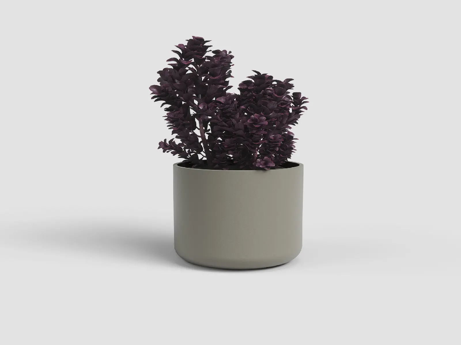 Květináč JUNO, 12cm, keramika, šedá|TAUPE|Artevasi