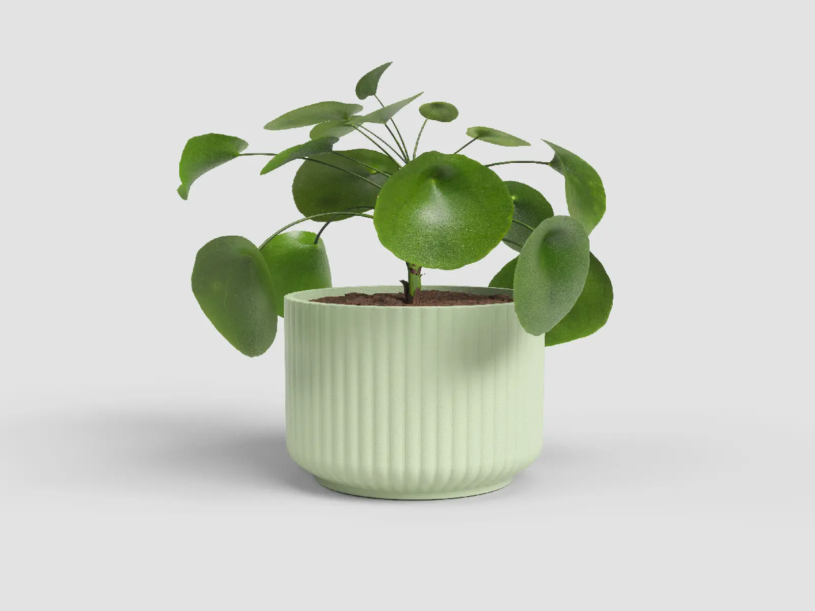 Květináč LUNA, 9cm, keramika, sv.zelená|LIGHT GREEN|Artevasi