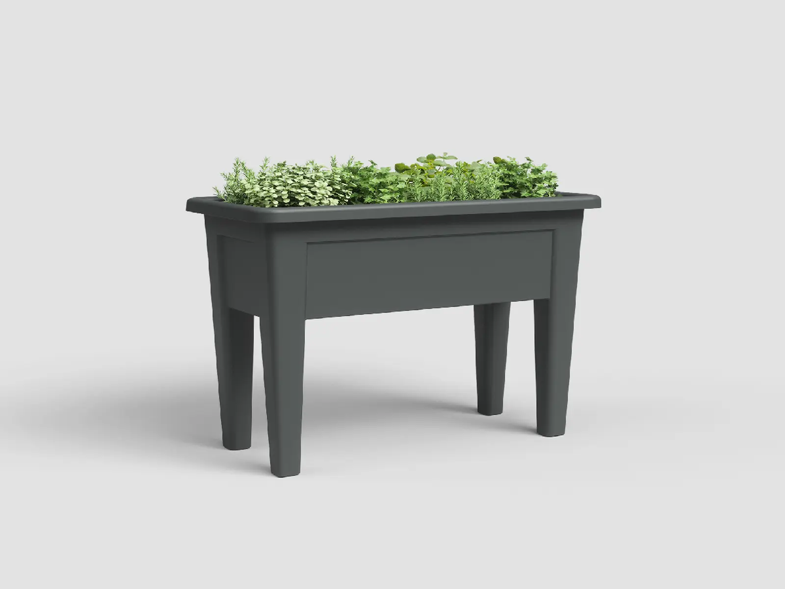 Sadbovač|box pro pěstování rostlin VENEZIA, 80cm, plast, tm.šedá|ANTHRACITE|Artevasi