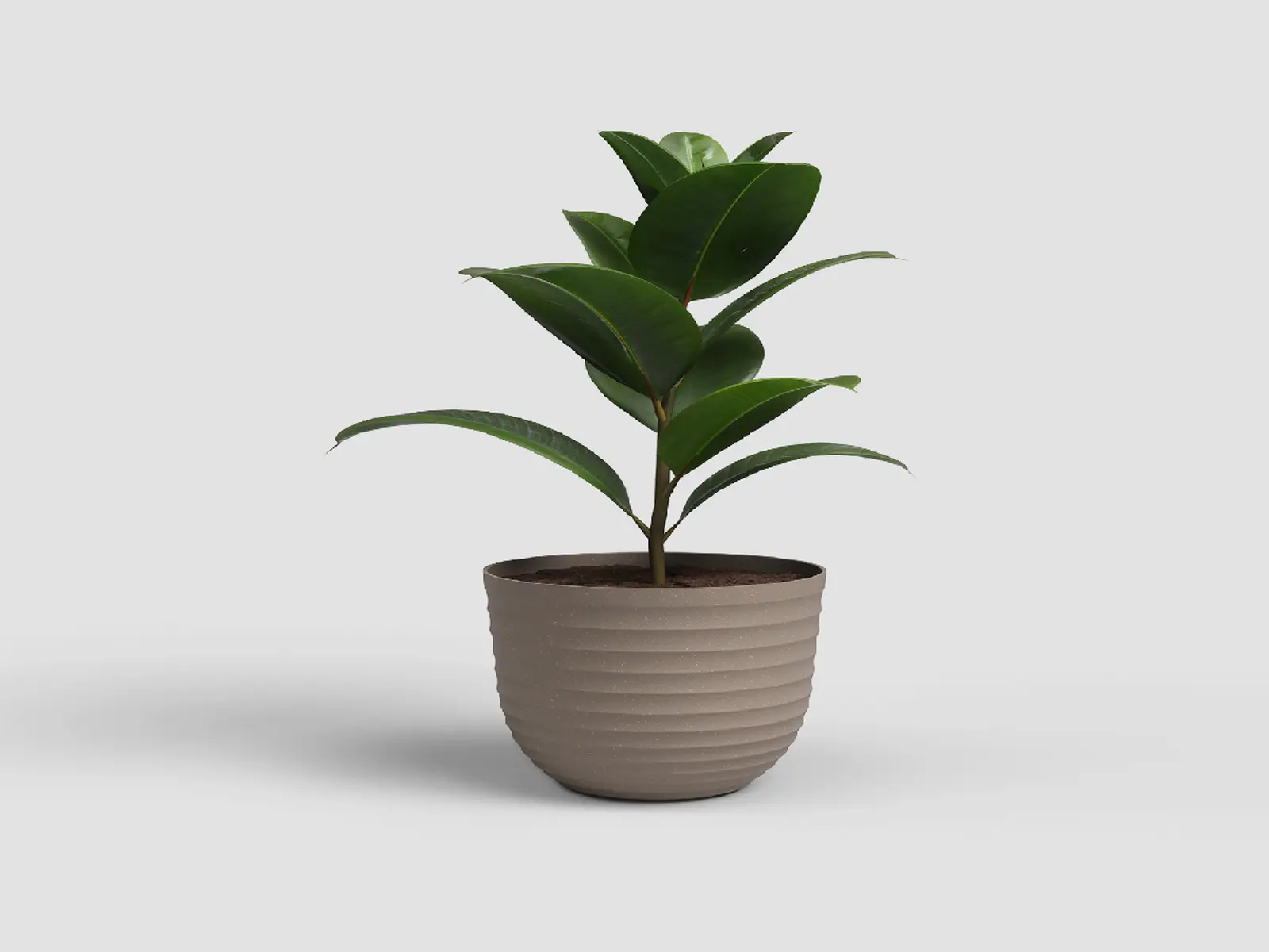 Květináč HAVANA, 30cm, plast, šedá|LINEN TAUPE|Artevasi