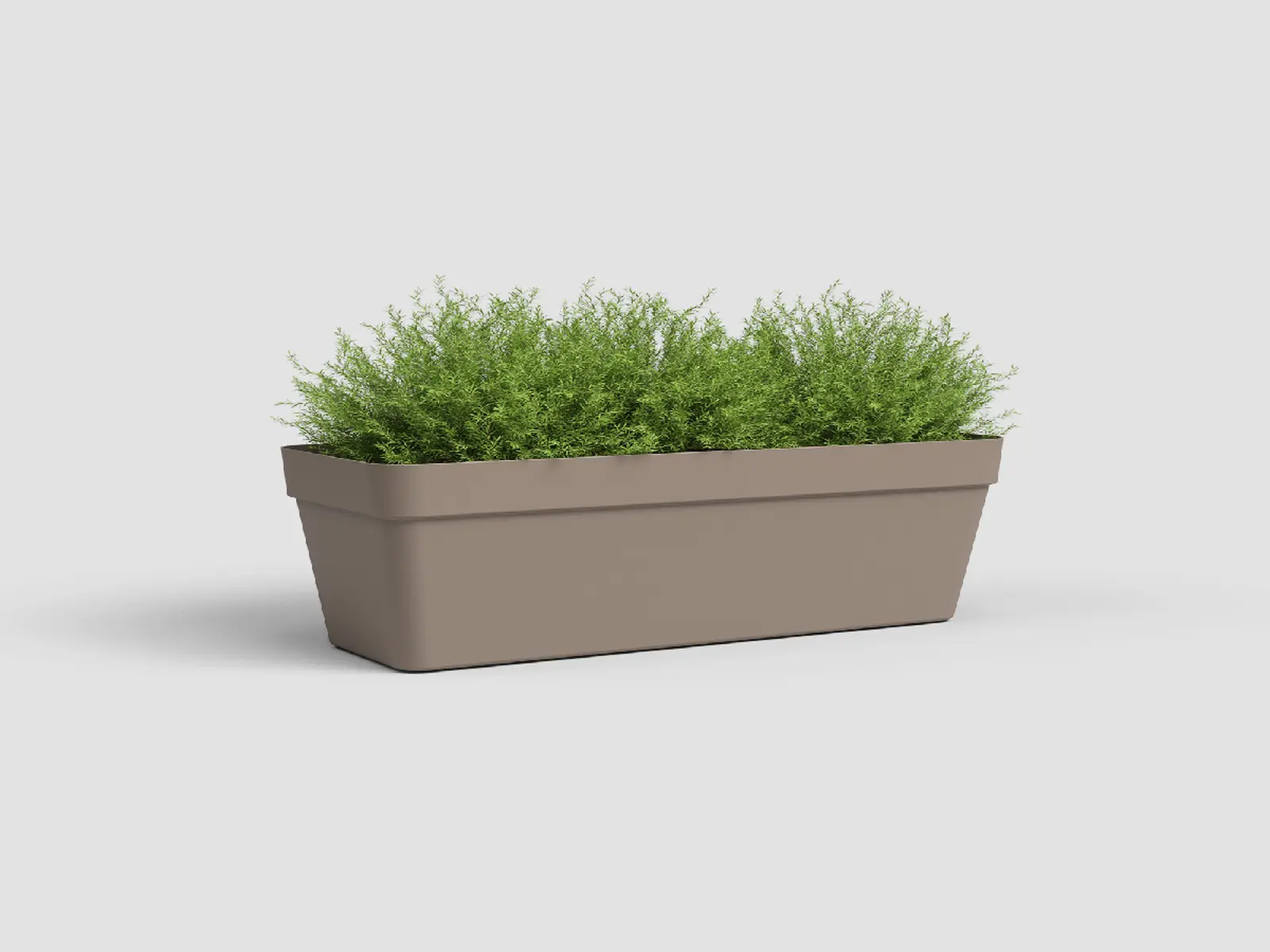 Truhlík CAPRI, 50cm, plast, šedá|MATTE TAUPE|Artevasi