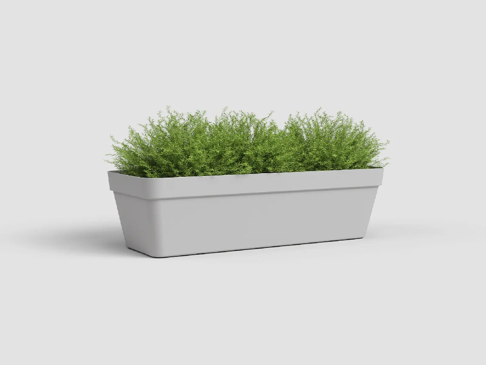 Truhlík CAPRI, 50cm, plast, sv.šedá|LIGHT GREY|Artevasi