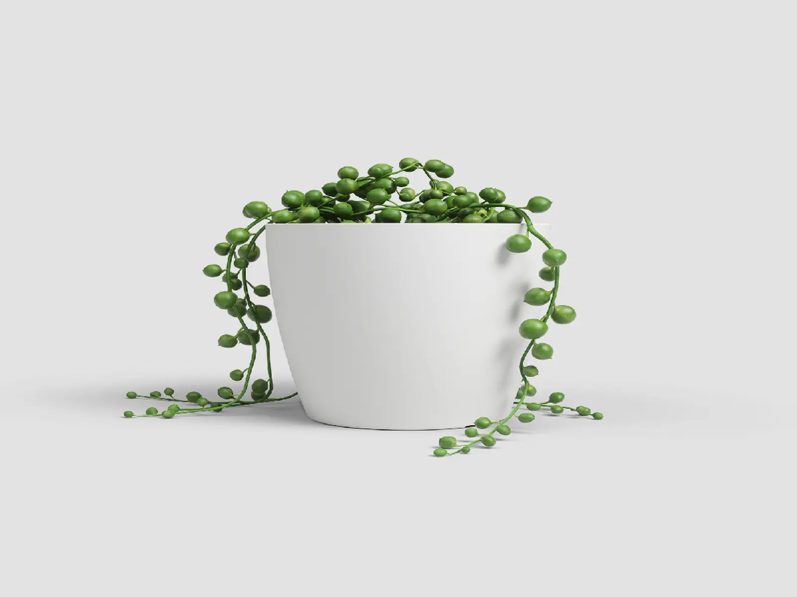 Květináč SAN REMO, 8cm, plast, bílá|WHITE|Artevasi