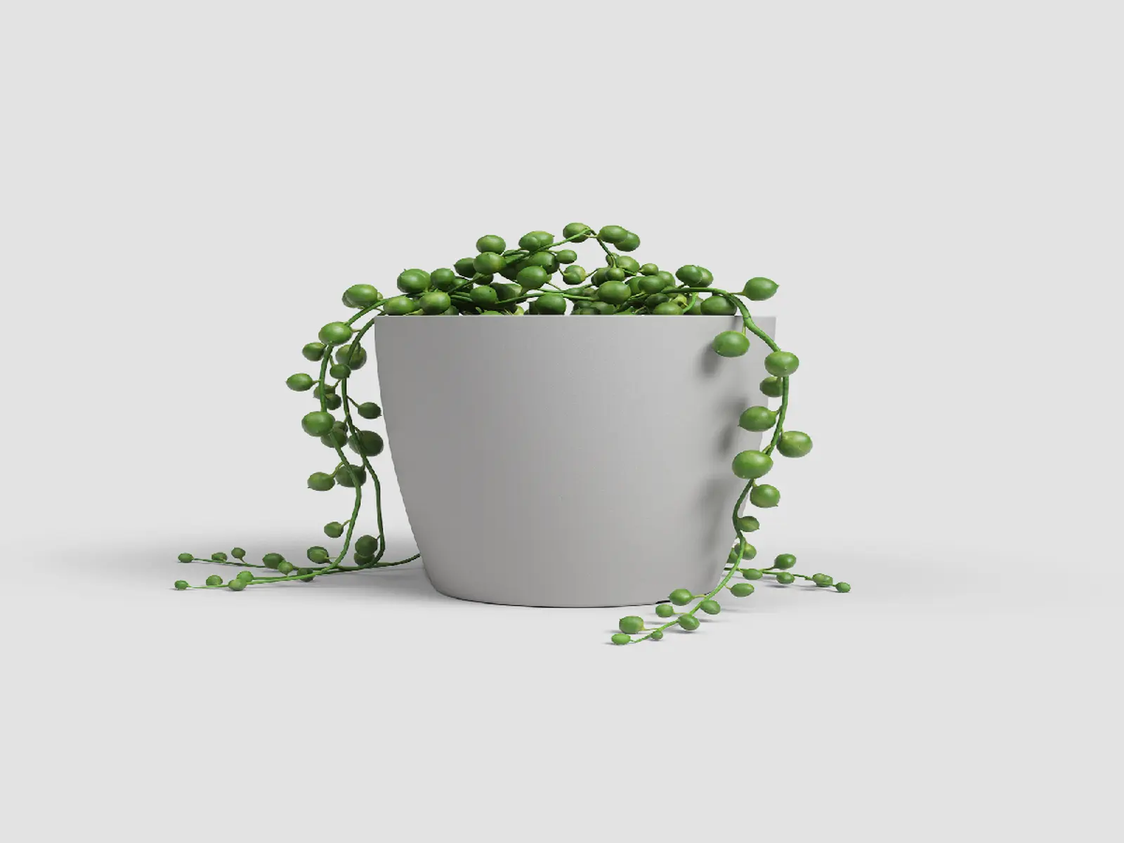 Květináč SAN REMO, 8cm, plast, sv.šedá|LIGHT GREY|Artevasi