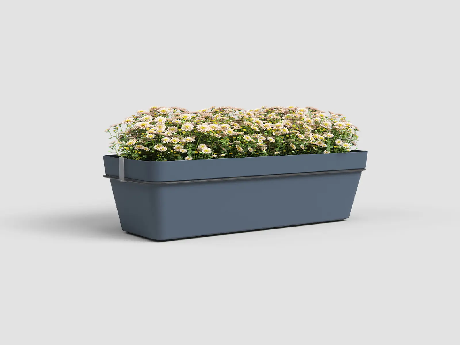Truhlík CAPRI, závěsný, se zásob. na vodu, 50cm, plast, modrá|SLATE BLUE|Artevasi