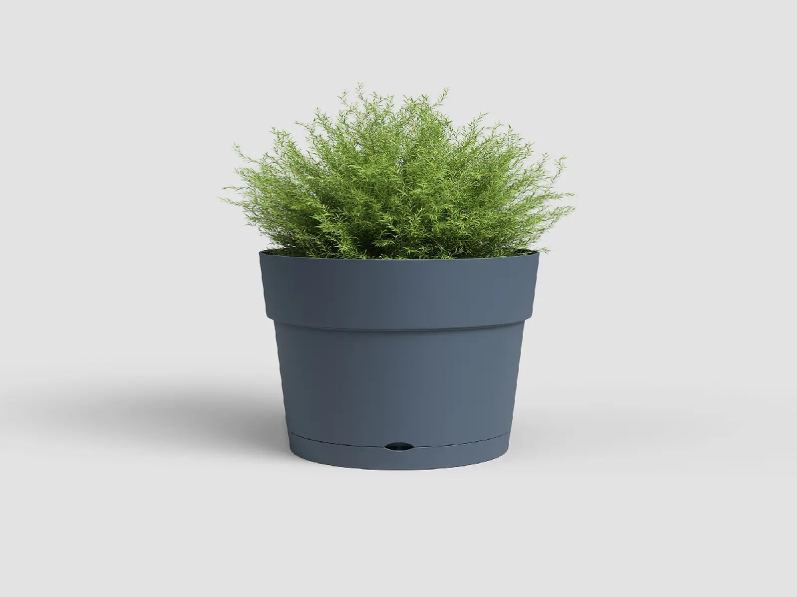 Květináč CAPRI, se zásob. na vodu, 20CM, plast, modrá|SLATE BLUE|Artevasi