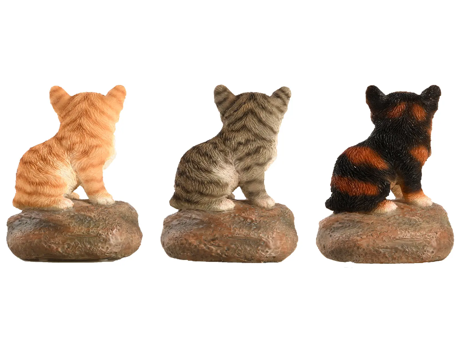 Zvířátka a postavy OUTDOOR TRUE TO NATURE Koťata mňoukající s detektorem 7x6x12cm, balení obsahuje 3 kusy!|Esschert Design