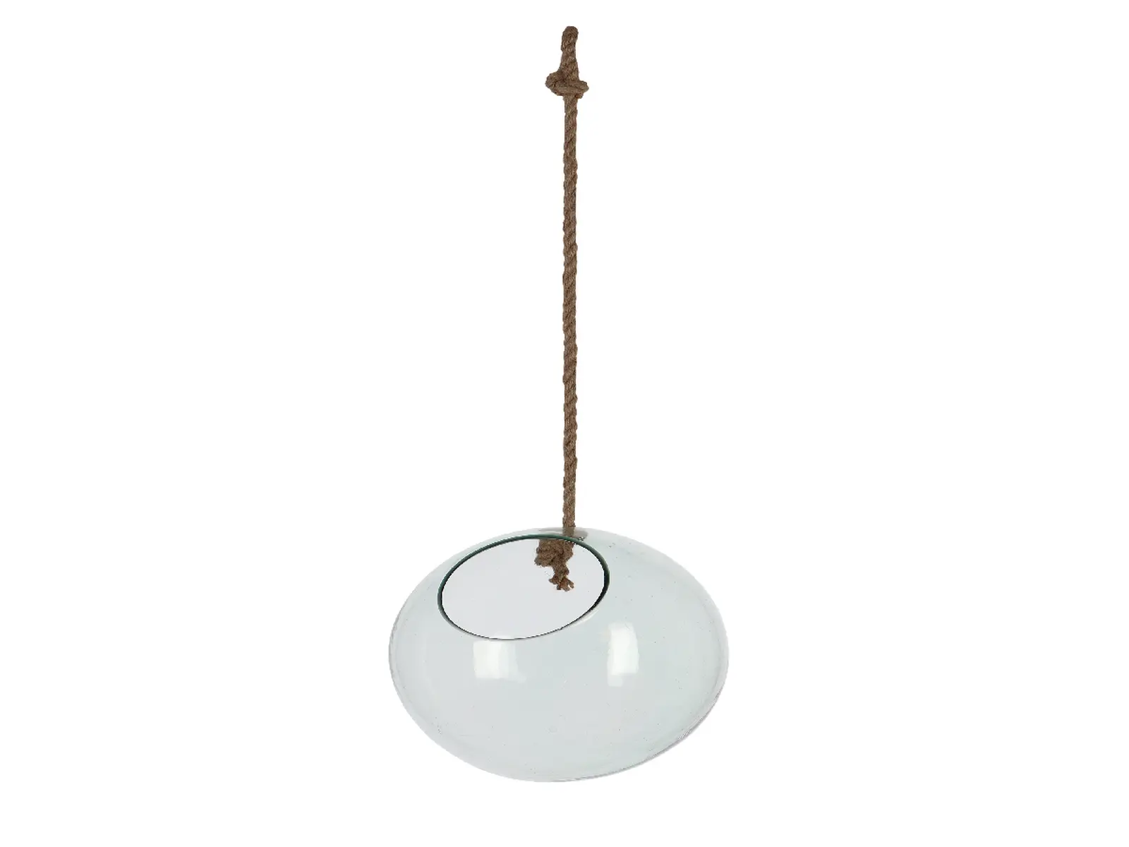Aerárium otevřené z RECYKLOVANÉHO SKLA, BALL, pr. 20cm, závěsné|Esschert Design