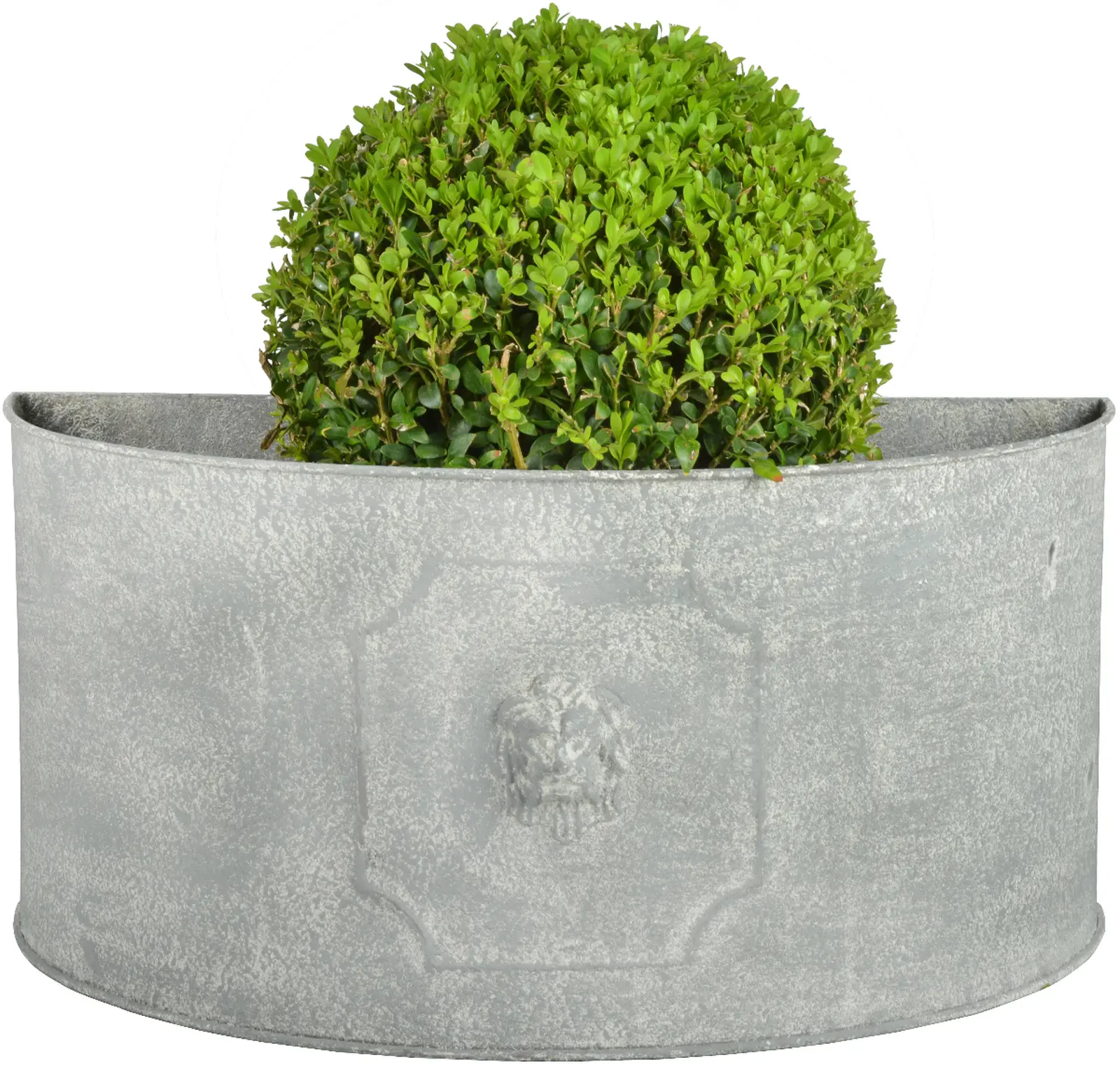 Květináč AGED METAL půlkulatý, set 2ks (DOPRODEJ)|Esschert Design