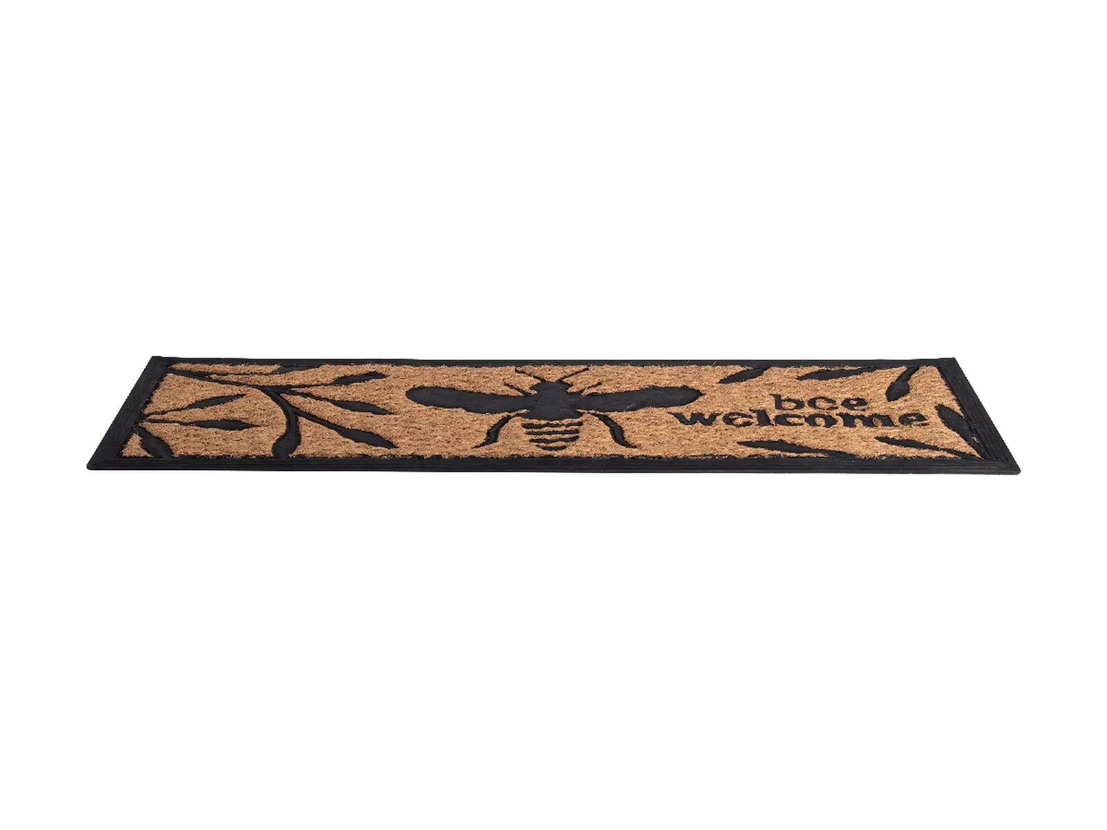 Rohožka Včelka BEE WELCOME, 75,5x25cm, přírodní/černá|Esschert Design