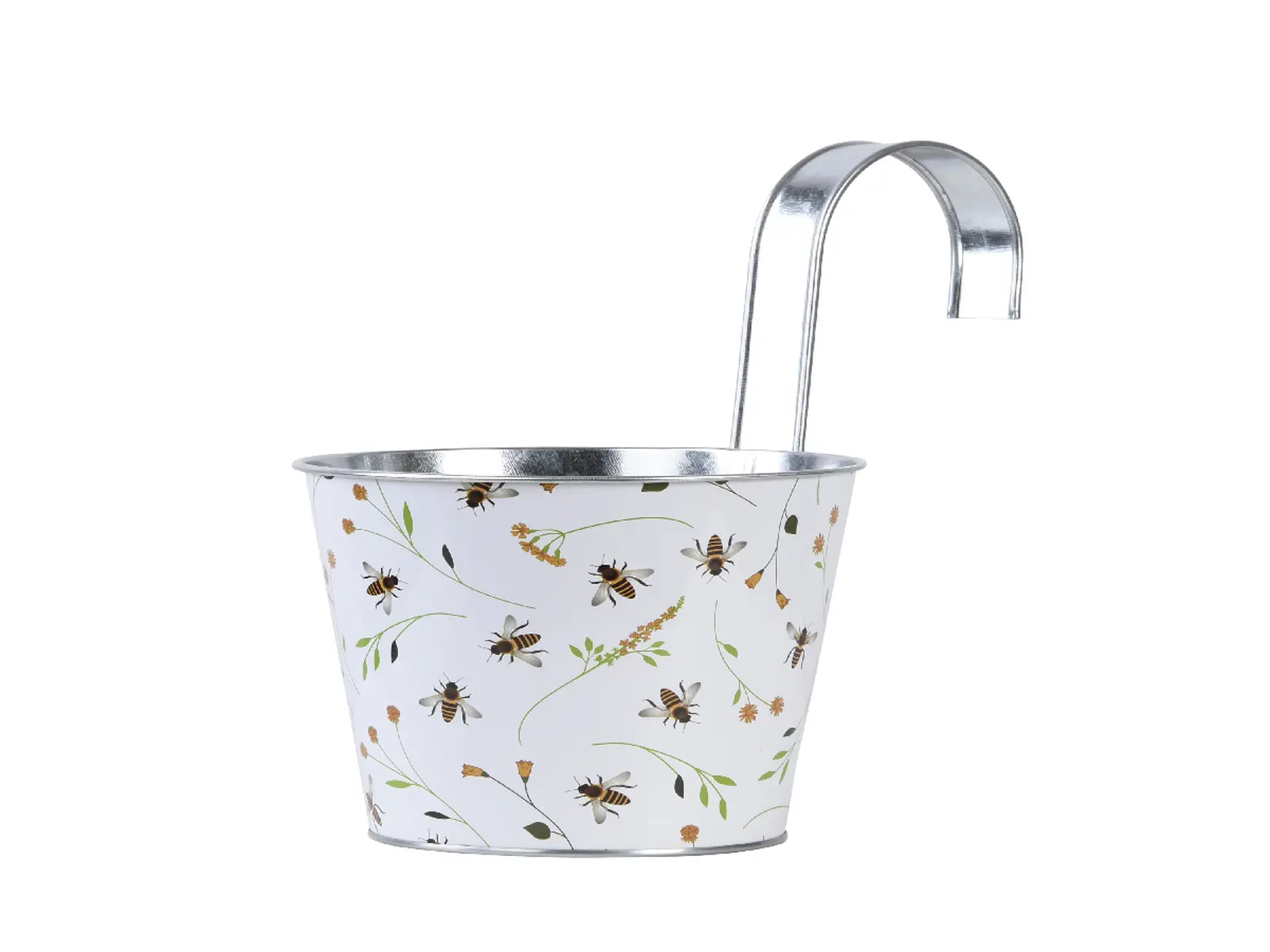 Květináč závěsný, potisk BEE, oválný|Esschert Design
