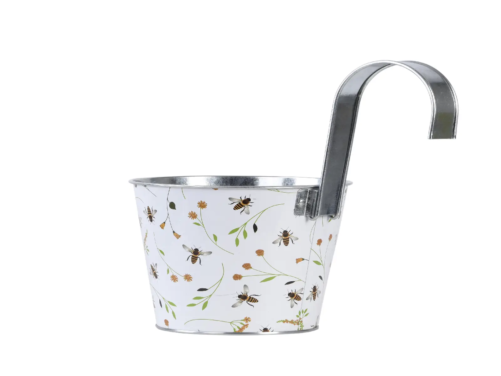 Květináč závěsný, potisk BEE, oválný|Esschert Design