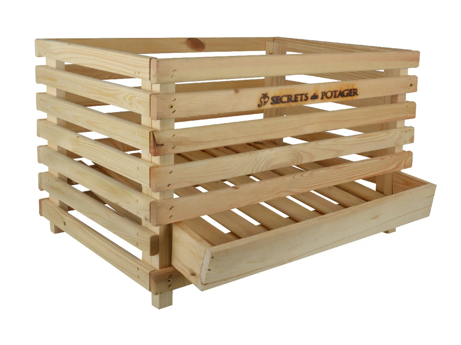 Bedýnka SECRETS DU POTAGER dřevěná na brambory, 60 x 47 x 49 cm|Esschert Design