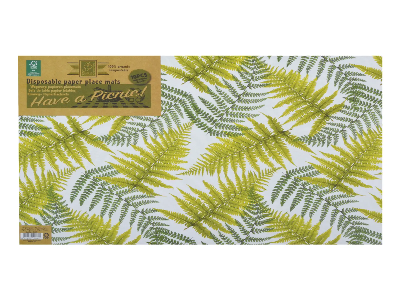 Prostírání jednorázové SECRETS DU POTAGER, 46 x 33 cm (DOPRODEJ)|Esschert Design
