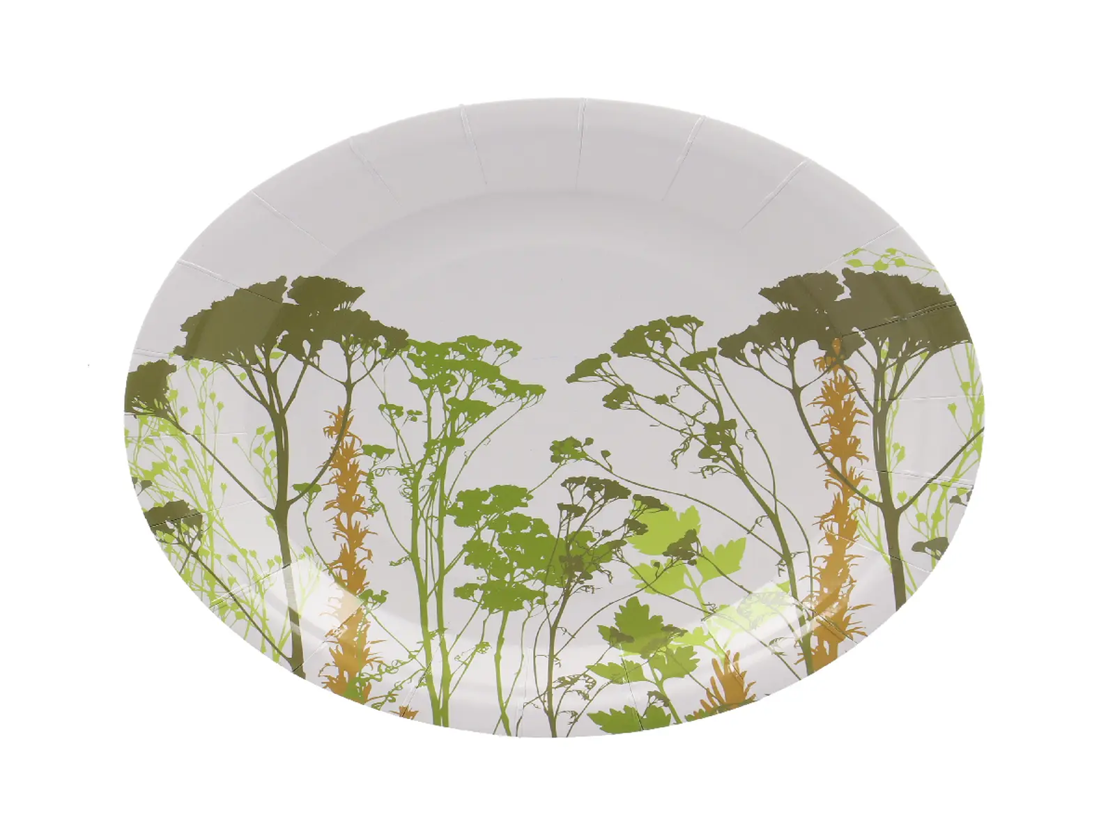 Tácek/talíř jednorázový, HERBAL, pr. 18cm, 8ks|Esschert Design
