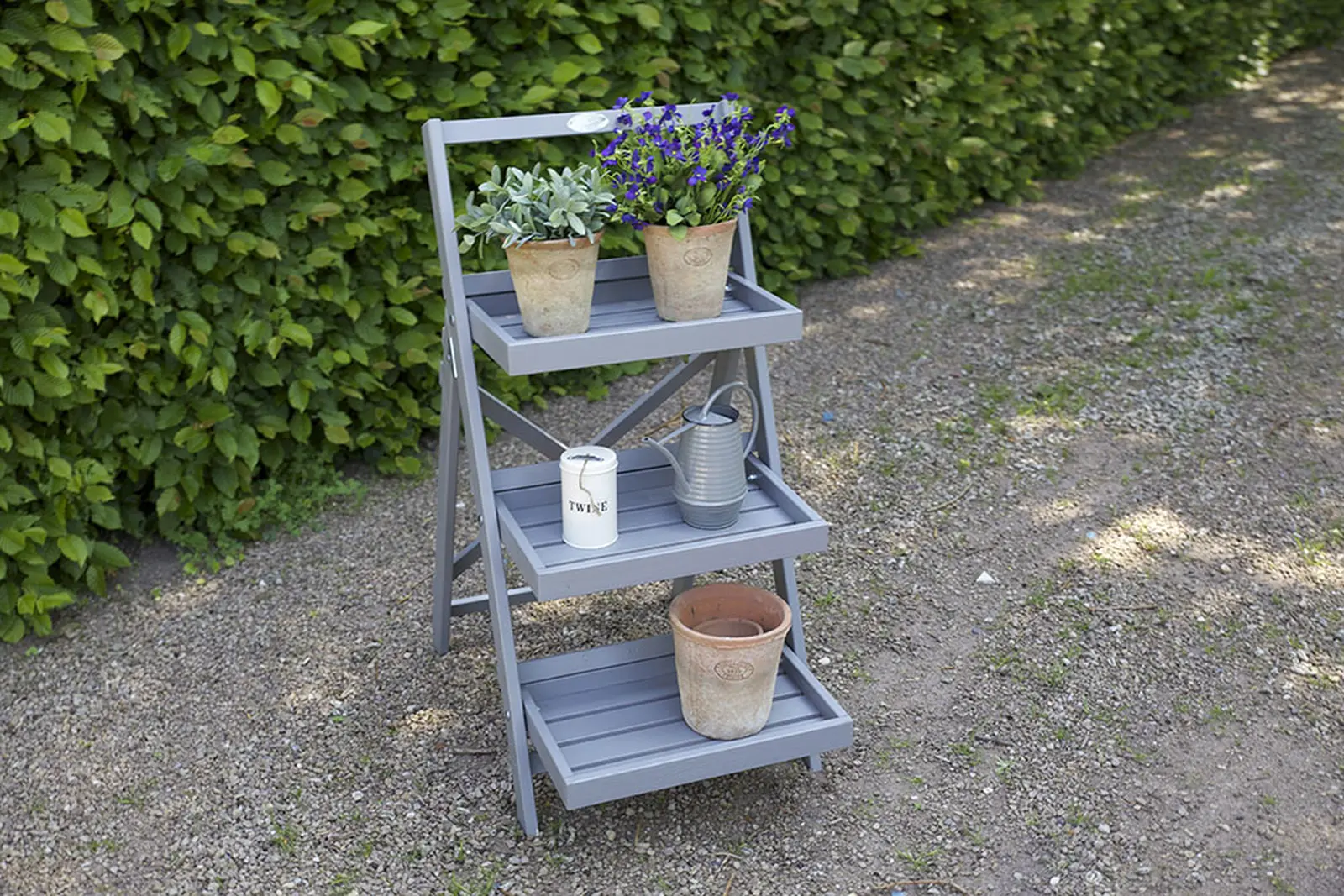 Stojan na květiny FARMA , šedá, 45 x 73 x 91,5 cm (DOPRODEJ)|Esschert Design