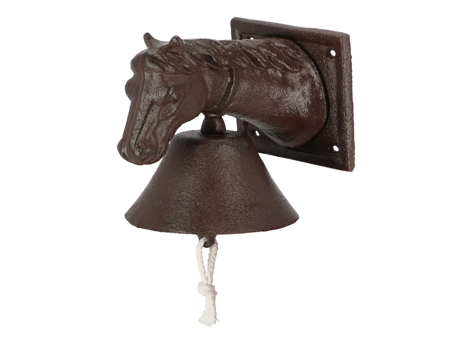 Zvonek s koněm HORSE BEST FOR BOOTS, litina, 12x17x19cm, hnědá|Esschert Design