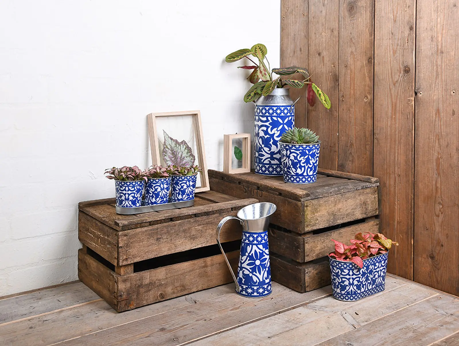 Květináče s truhlíčkem - set Portugal|Esschert Design