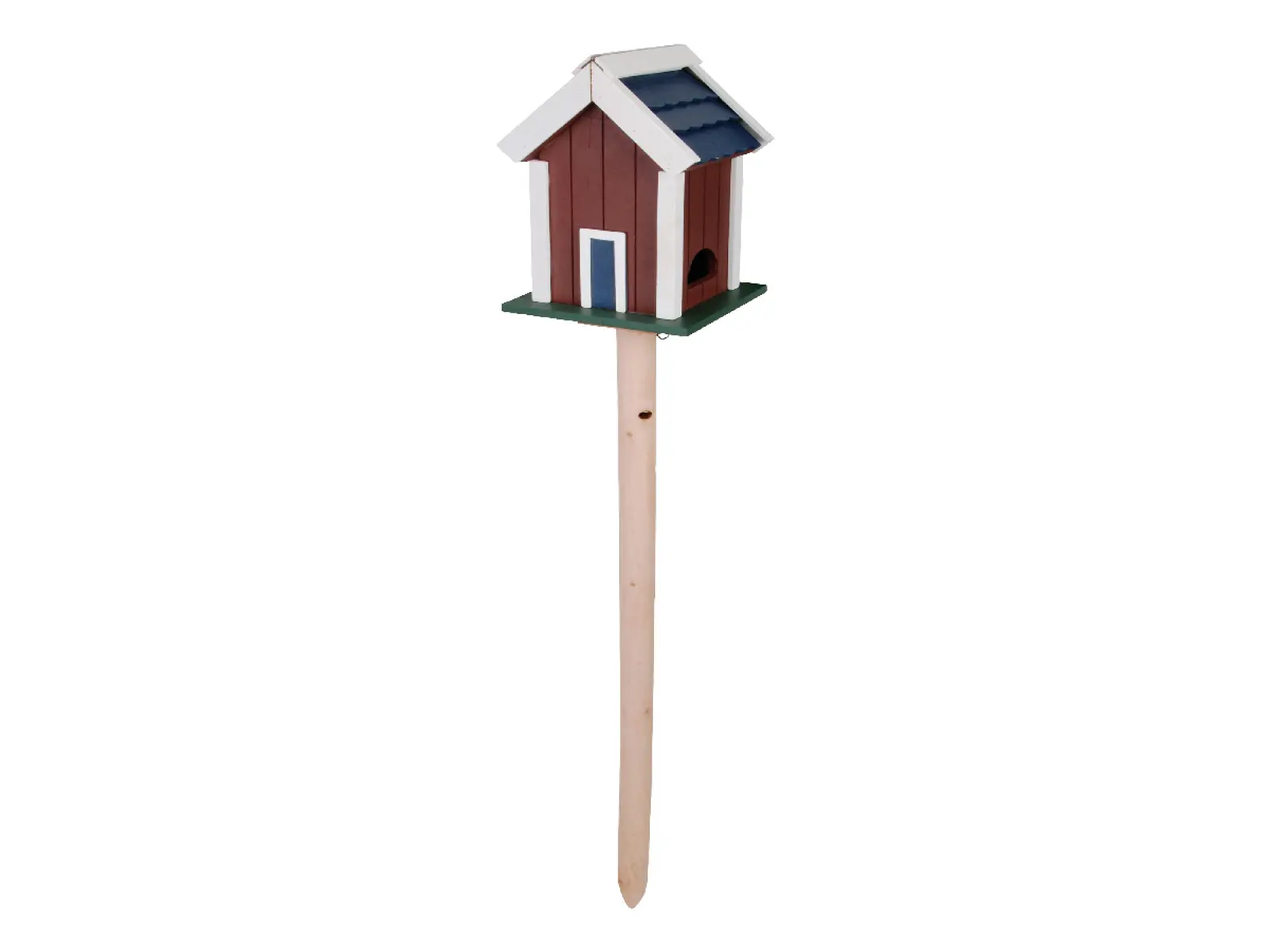 Krmítko pro ptáčky DOMEČEK SCANDI, 114cm, modrá(1)/hnědá(2)/bílá(3)/béž(4) (DOPRODEJ) (balení obsahuje 4 kusy!)|Esschert Design