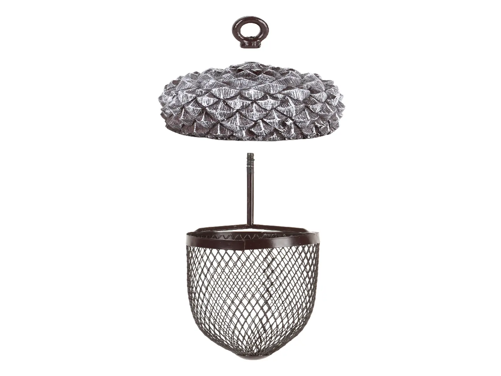 Krmítko pro ptáky ŽALUD, BEST FOR BIRDS, 14x21cm, šedá|Esschert Design