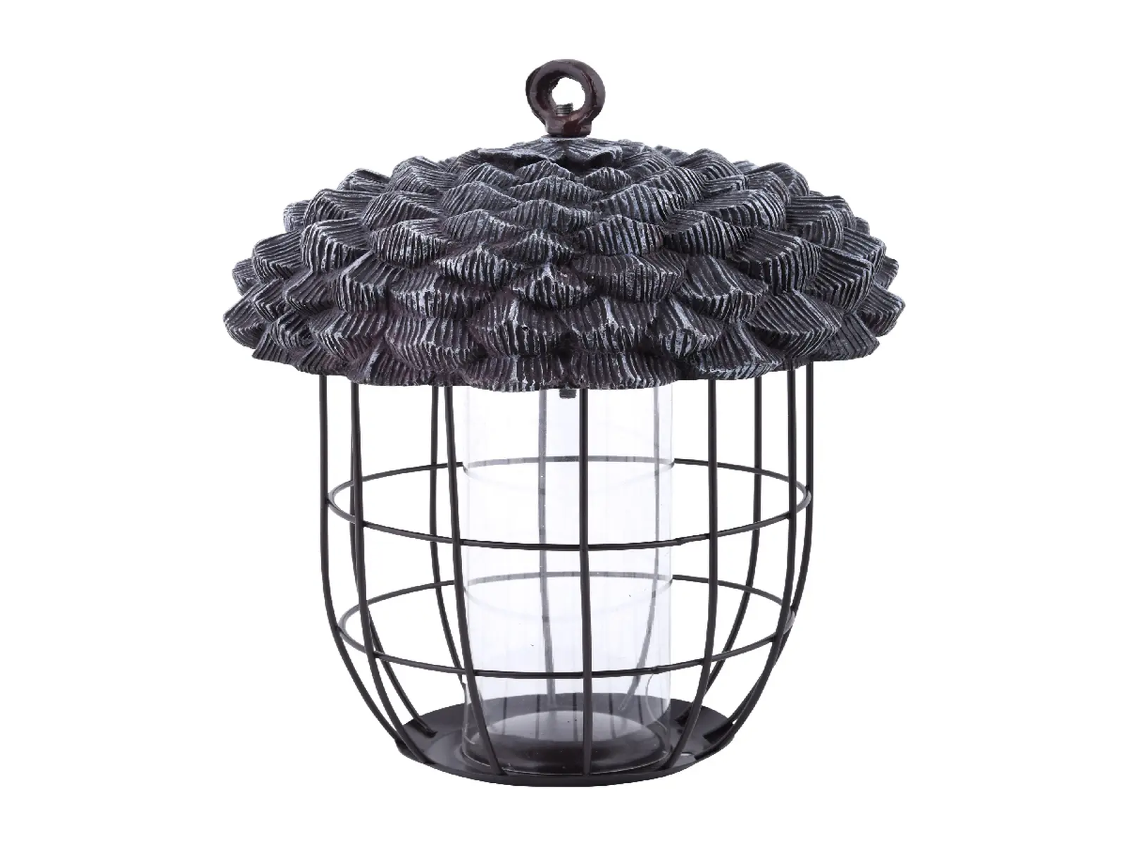 XL Krmítko pro ptáčky ACORN BEST FOR BIRDS žalud, 20x20x29 cm, černá patina|Esschert Design