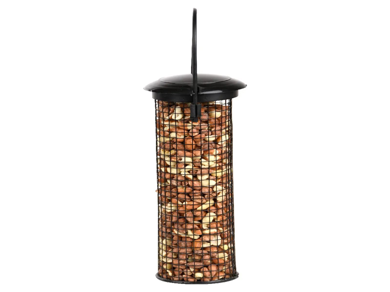 Krmítko pro ptáčky, závěsné, kov, 24x8cm, černá|Esschert Design