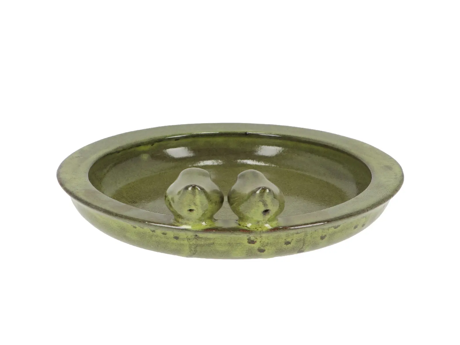Pítko pro ptáky ELEGANT, keramické, zelená patina, průměr 31 cm|Esschert Design