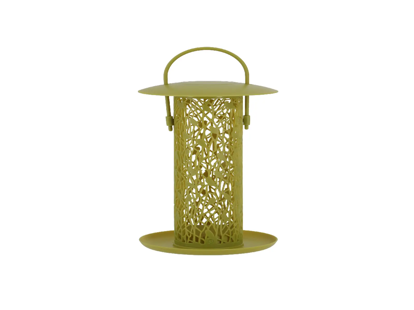 Krmítko pro ptáčky CHIFFCHAFF, závěsné na oříšky, s podnoží, 14x14x27cm, zelená (DOPRODEJ)|Esschert Design