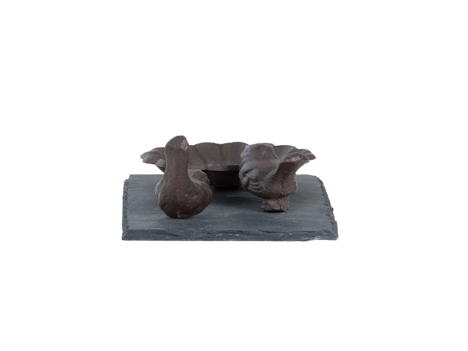 Pítko/koupel pro ptáčky PTÁČEK/MOTÝL, 20x12cm, litina (DOPRODEJ)|Esschert Design