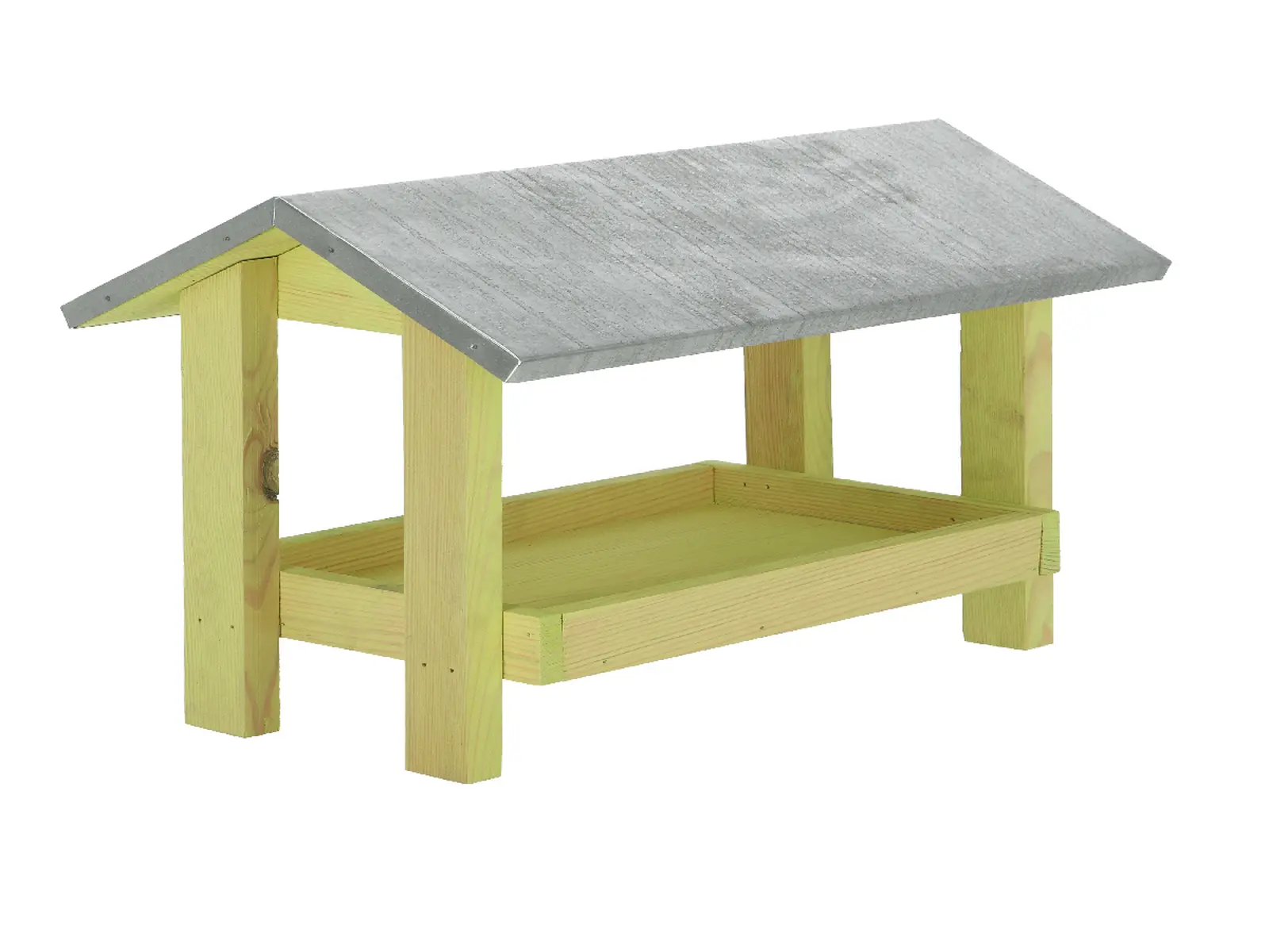 Krmítko|ptačí stůl se stříškou, pozink. střecha, 38x28x26cm|Esschert Design
