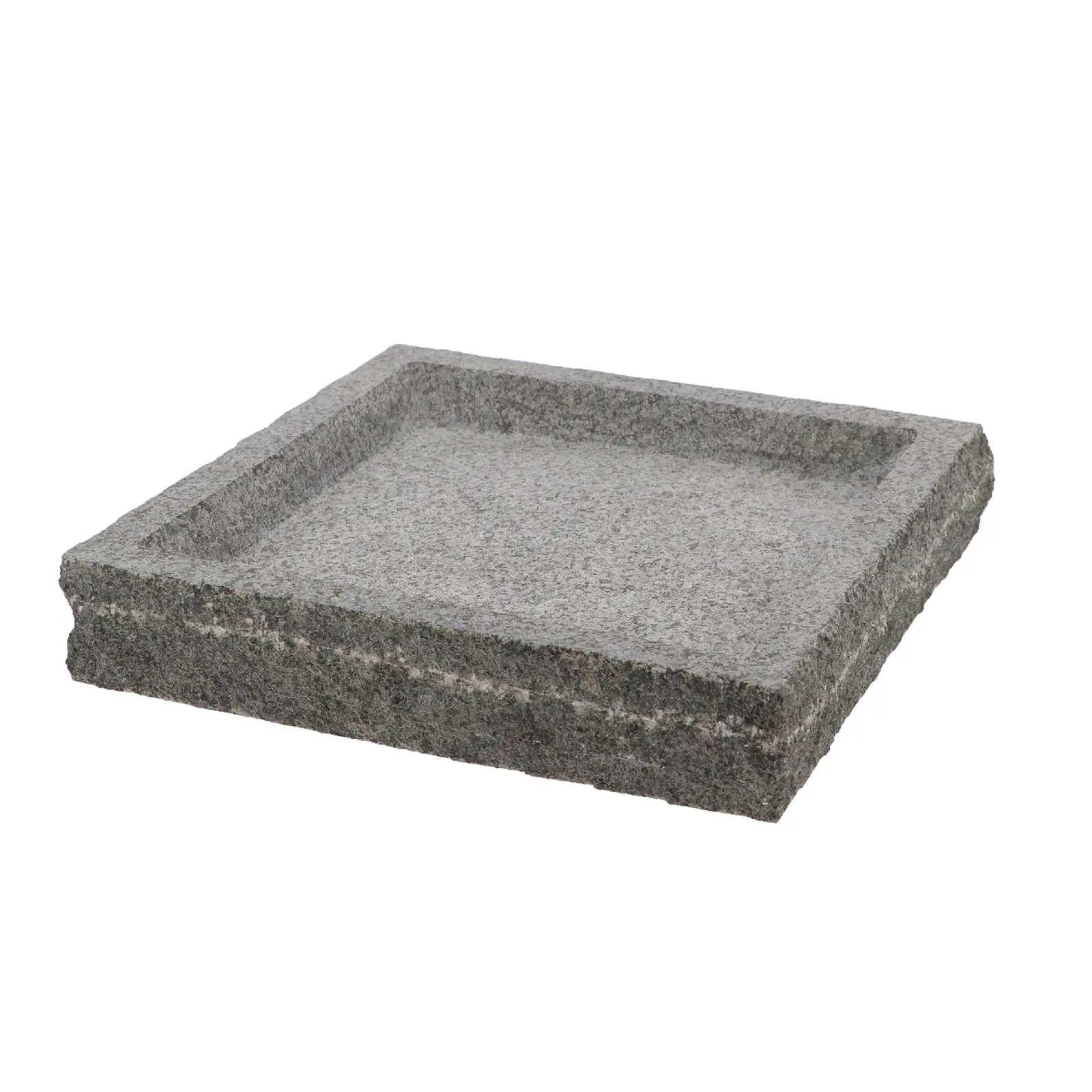 Pítko/koupel pro ptáčky GRANITE, šedá, 37x37x6cm|Esschert Design