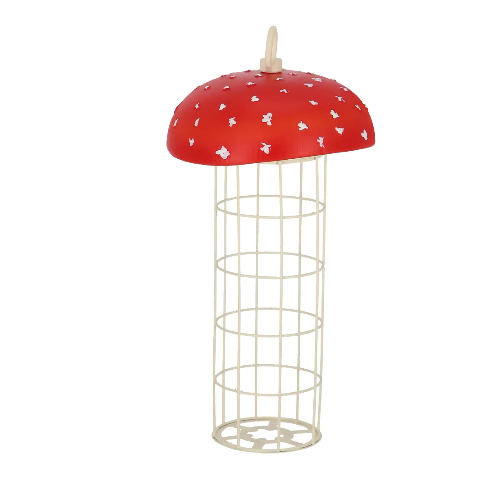 Krmítko pro ptáčky na lojové koule MUCHOMŮRKA, závěsné, 13x13x25cm|Esschert Design