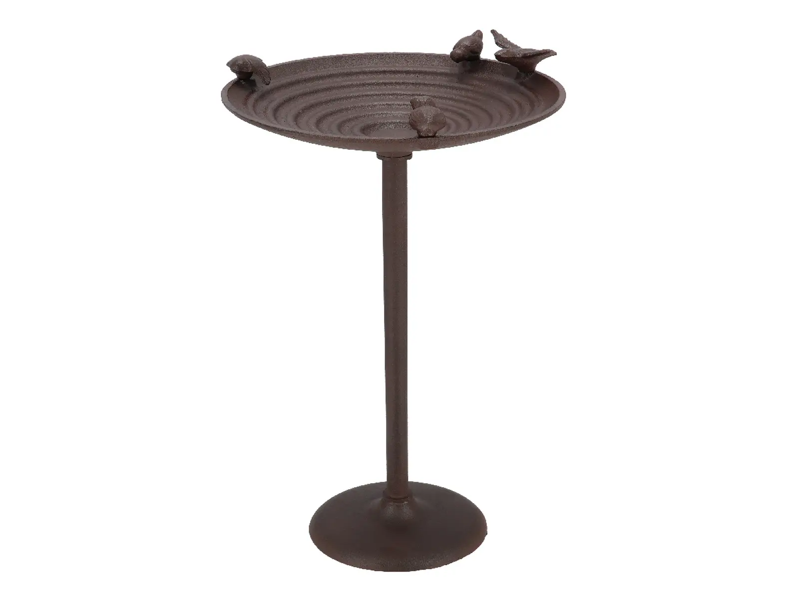 Koupel pro ptáčky BEST FOR BIRDS, litinová, na noze, 60x27cm, hnědá|Esschert Design