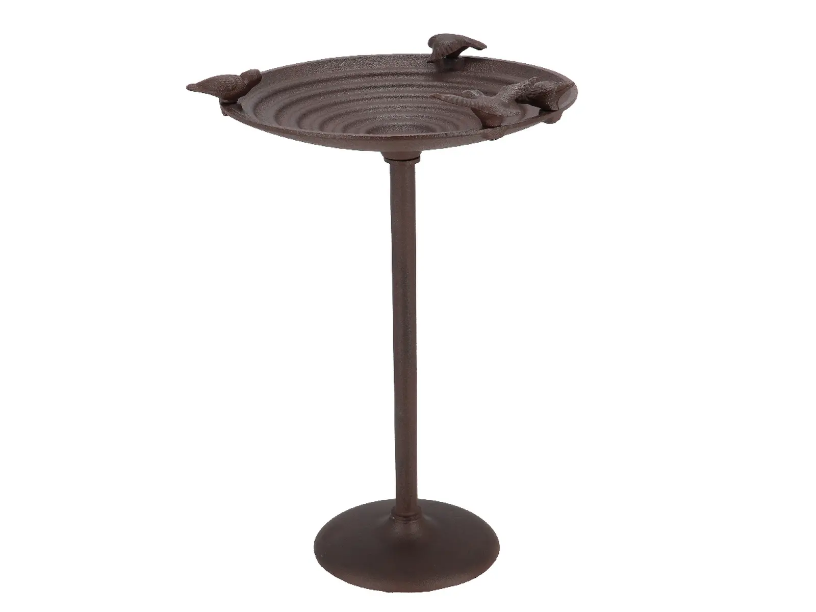 Koupel pro ptáčky BEST FOR BIRDS, litinová, na noze, 60x27cm, hnědá|Esschert Design