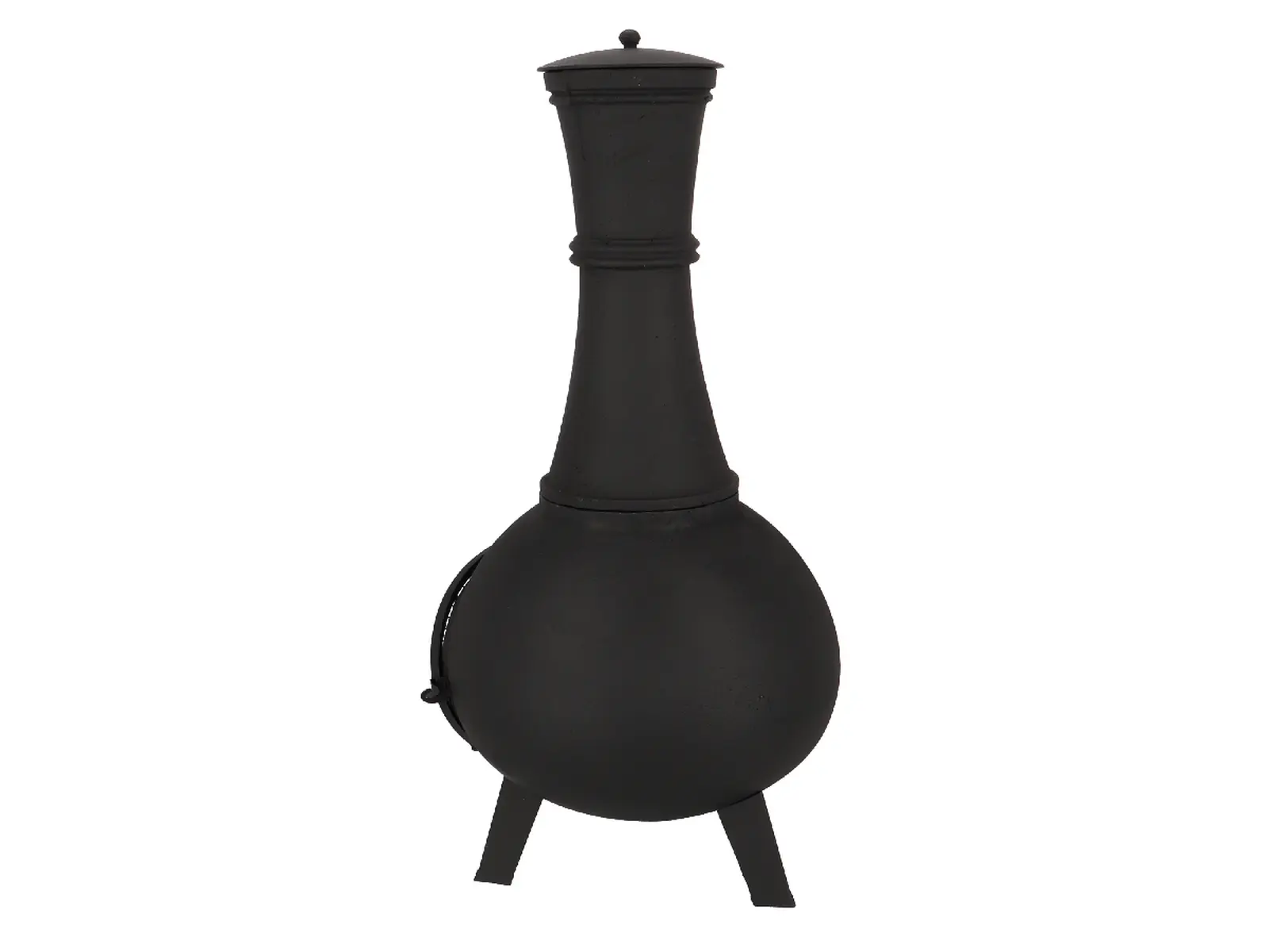 Krbová kamna s dvířky FANCY FLAMES, litina, 44x122cm, černá, 43kg|Esschert Design