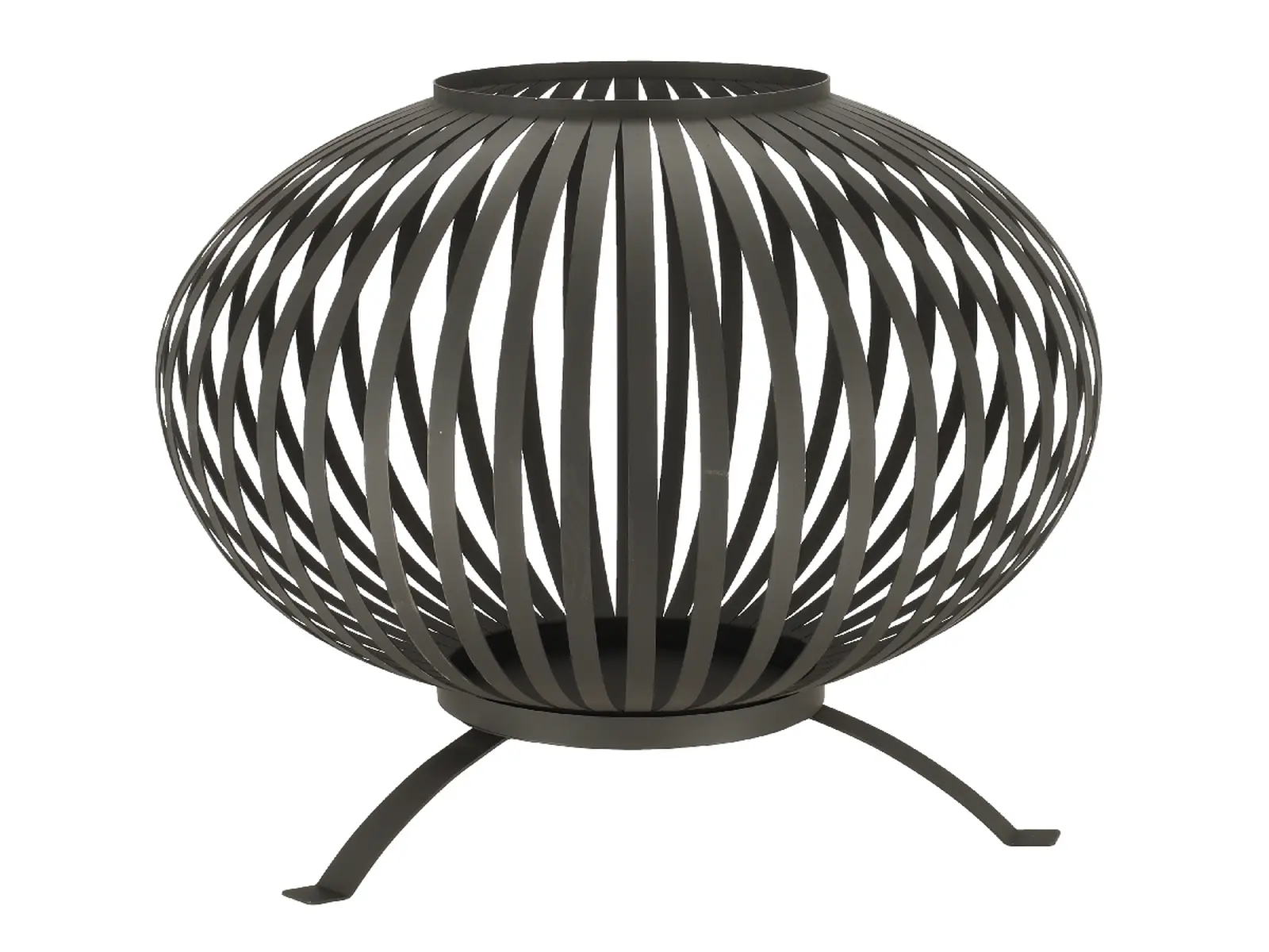 Ohniště FANCY FLAMES Koule, černá, 59 x 59 x 68 cm|Esschert Design