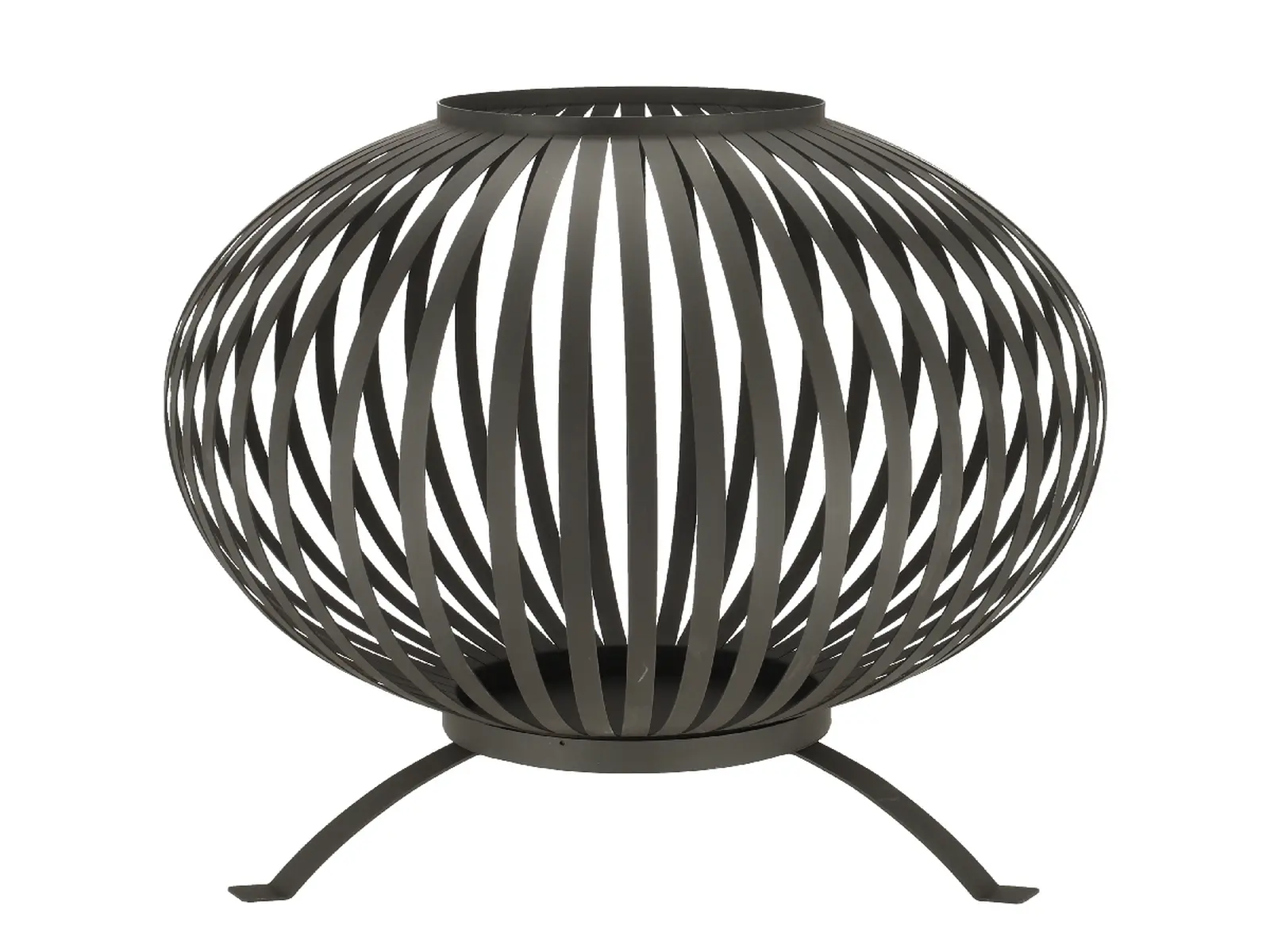 Ohniště FANCY FLAMES Koule, černá, 59 x 59 x 68 cm|Esschert Design