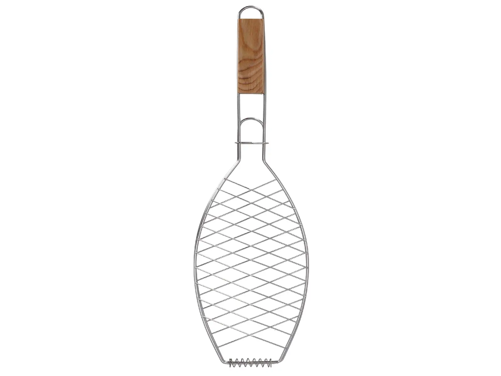 Držák na rybu BBQ, dřevo/kov, 58cm|Esschert Design