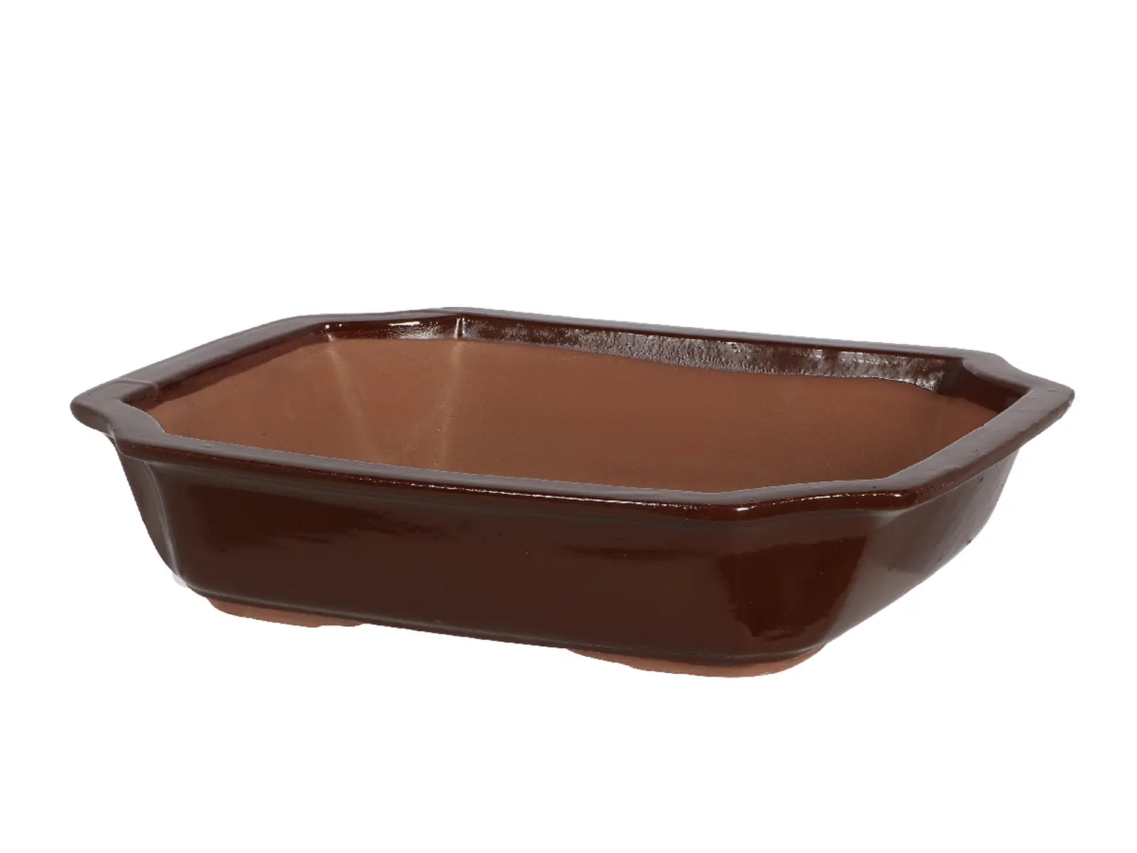 Květináč BONSAI, keramický, hnědý, 31x25x9cm|Esschert Design