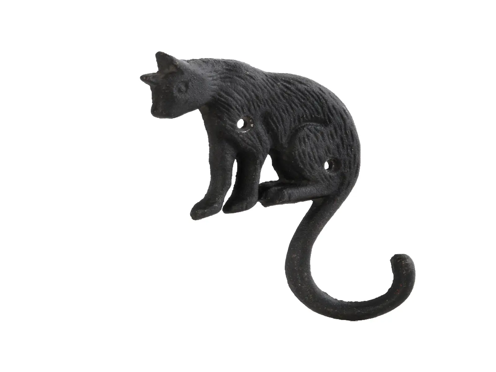 Háček KOČIČKA CAT, litina, 11x4x15cm, černá|Esschert Design