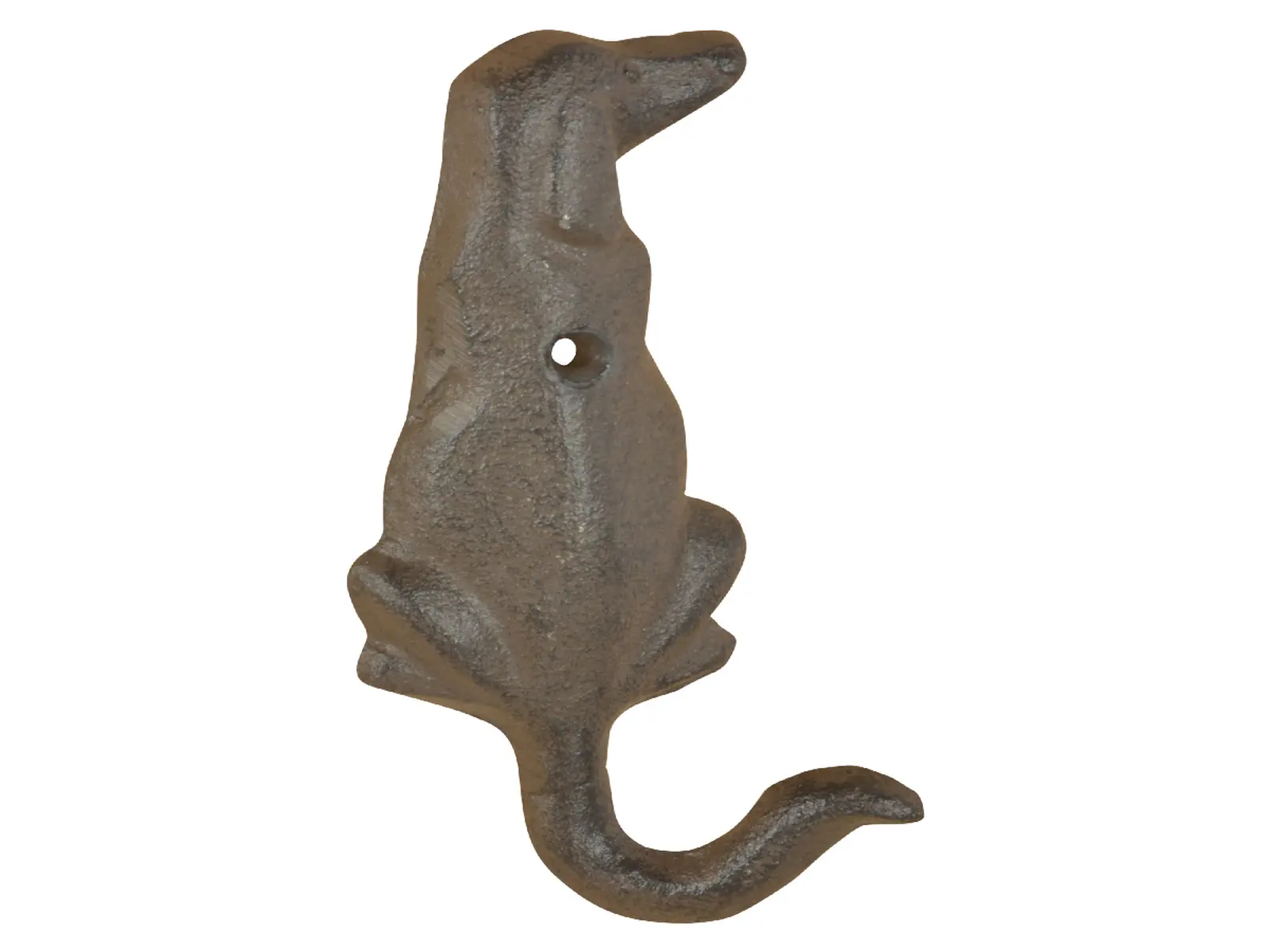Háček pejskův ocas DOGGY, litina, hnědá, 5x4x10cm, balení obsahuje 2 kusy!|Esschert Design