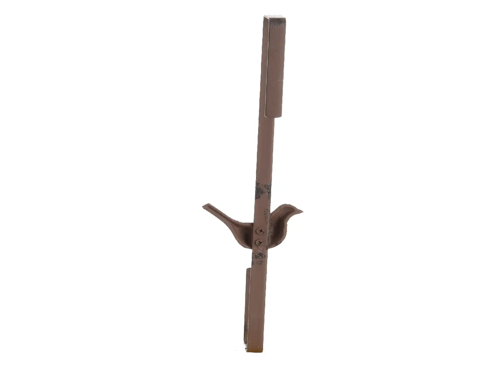 Věšák na dveře PTÁČEK, na věnce, litina+kov, 35,5 cm, hnědá|Esschert Design
