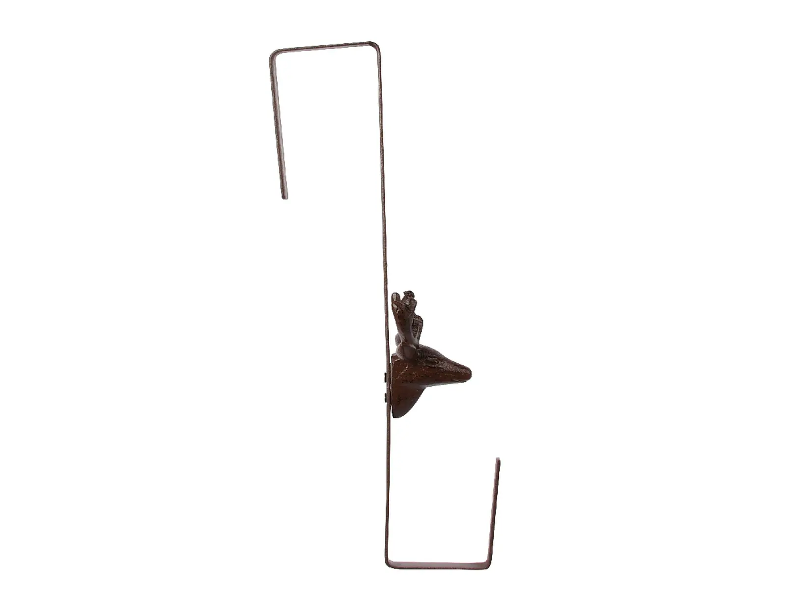 Věšák na dveře JELEN, na věnce, litina+kov, 35,5 cm, hnědá|Esschert Design