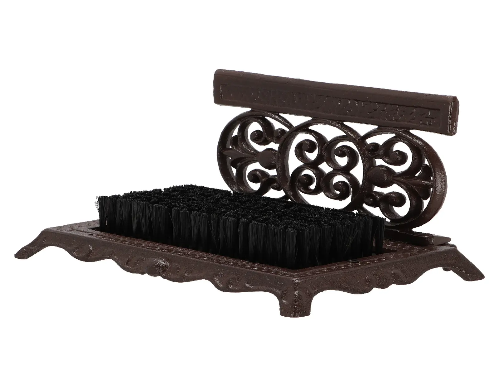 Čistič bot BEST FOR BOOTS, ornament, hnědá, litina, 30 x 19 x 17 cm|Esschert Design