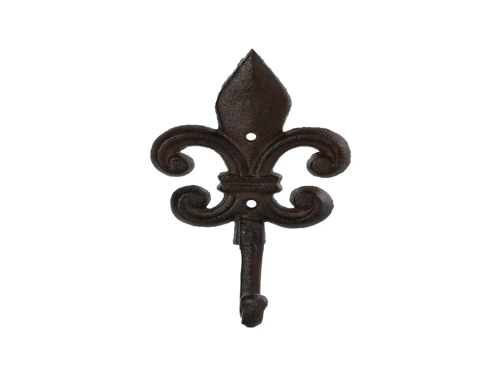 Háček litinový FLEUR DE LIS, lilie plná /lilie vykrojená, 12x5x20cm (balení obsahuje 2 kusy!)|Esschert Design