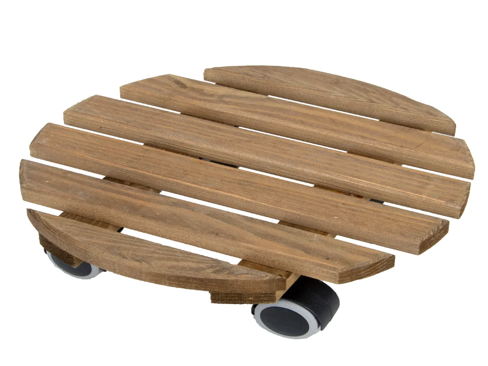 Podložka pod květináč, pojízdná, pr. 29cm, hnědá, INDOOR|Esschert Design