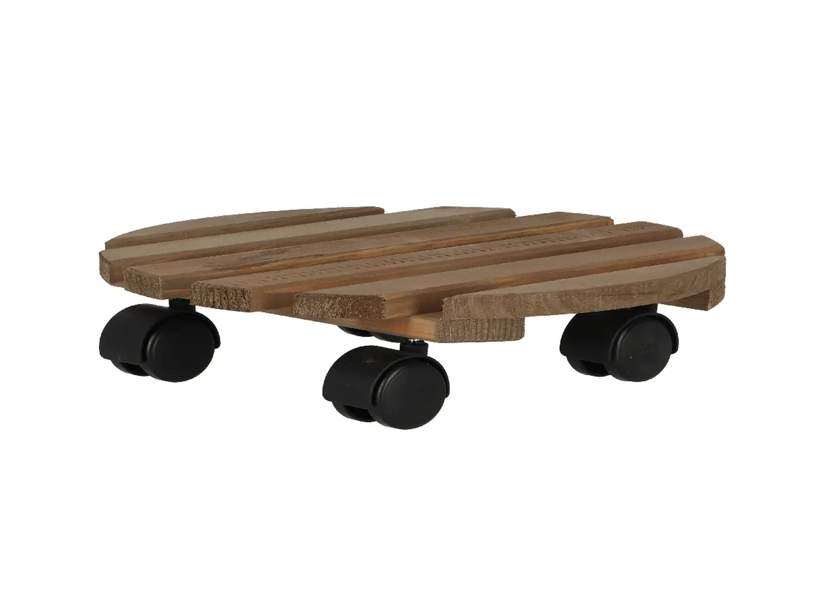 Podložka pod květináč, pojízdná, pr. 28cm, hnědá|Esschert Design