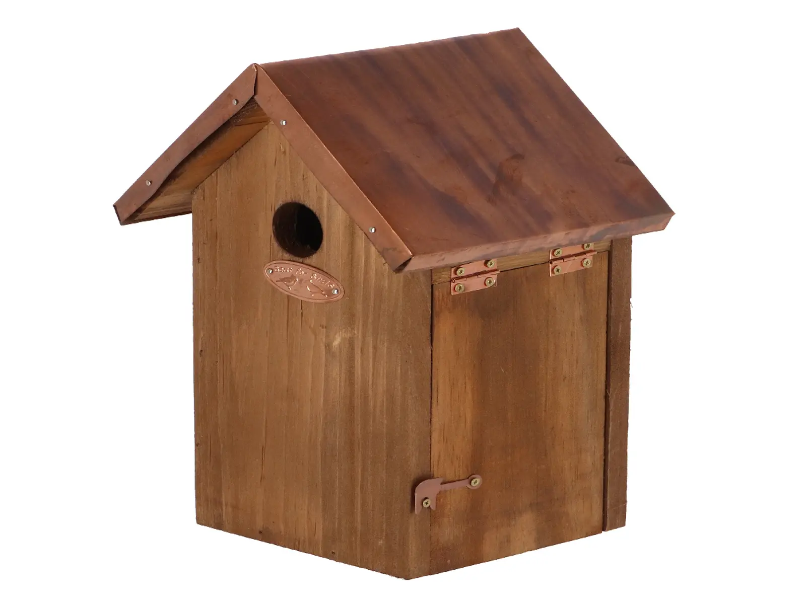 Dřevěná Budka BEST FOR BIRDS antik, měděná střecha - Sýkora modřinka|Esschert Design